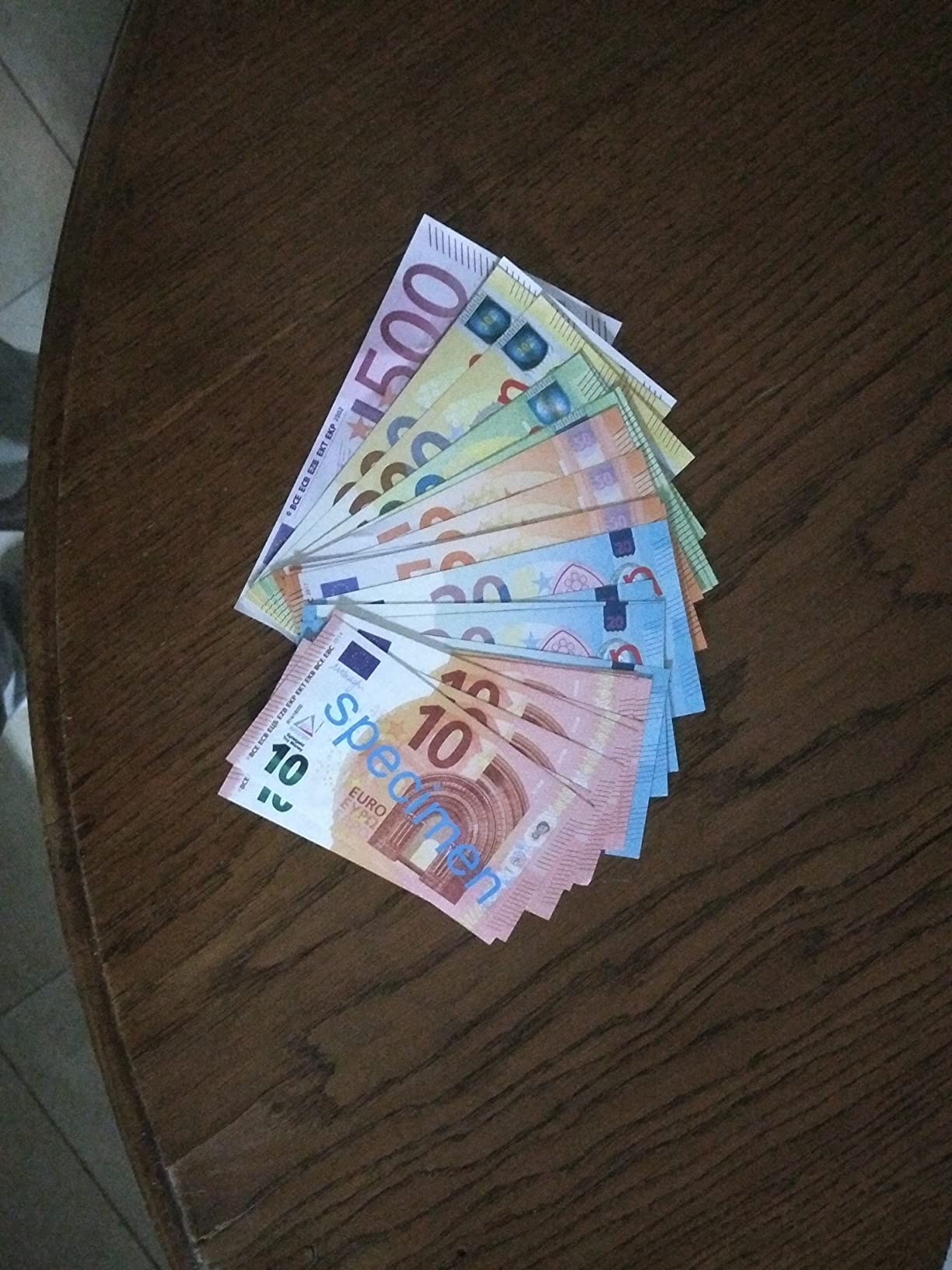 Wissner Lernspiele faux billets euros papier lot 40
