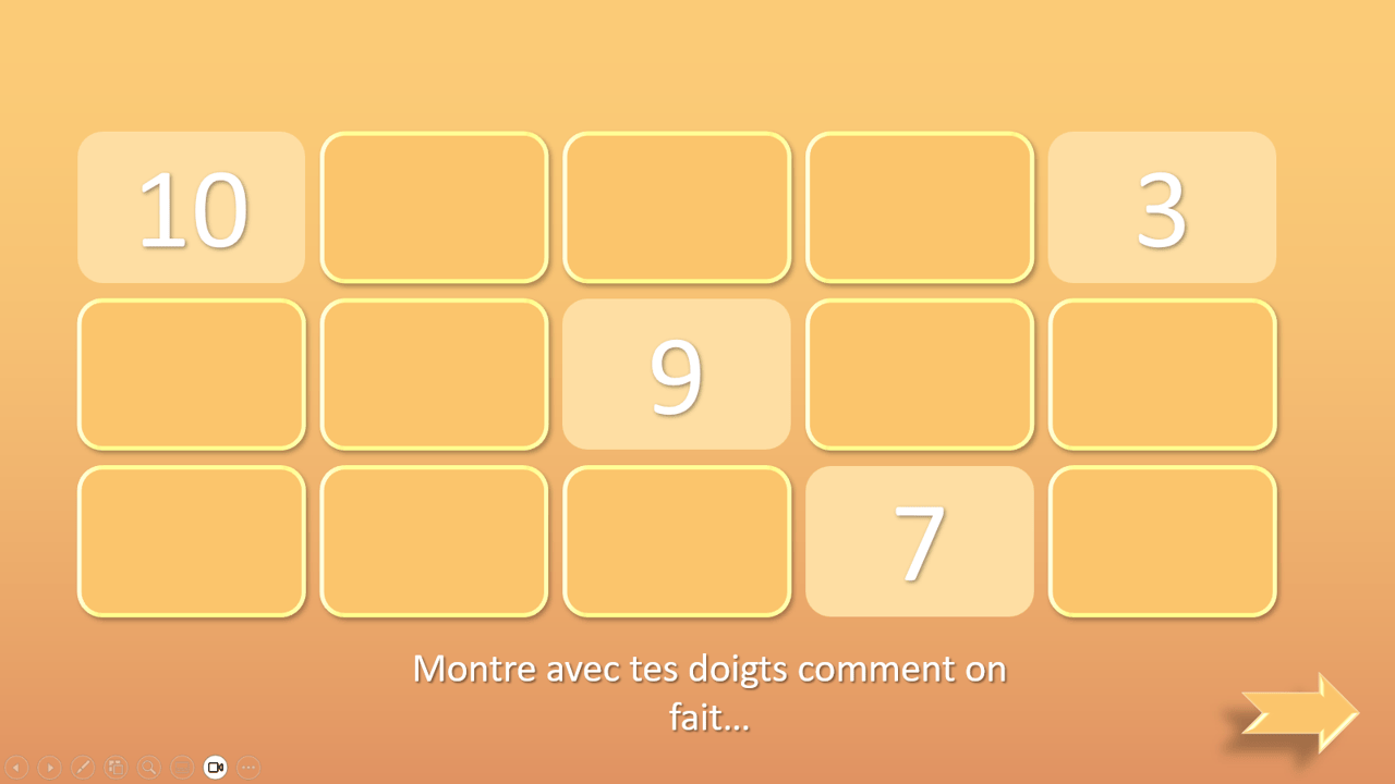 Créations orthophoniques Cognition Promenade comptée plage jeu dénombrement 2-10