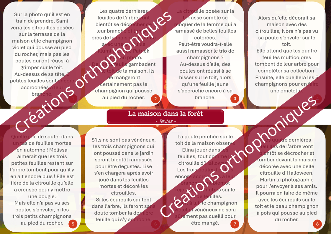 Créations orthophoniques Langage oral Scène créative maison forêt PDF
