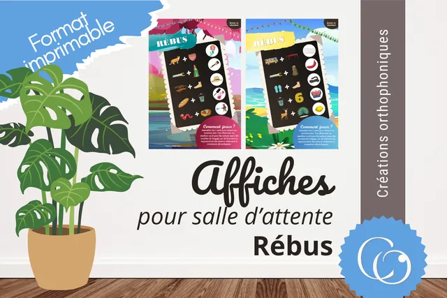 Créations orthophoniques Affiches Jouons en attendant affiche Rébus PDF