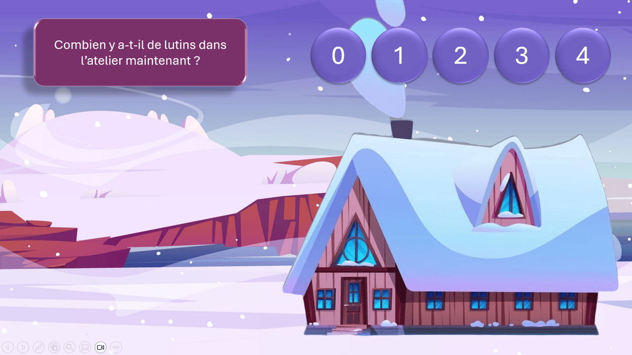 Créations orthophoniques Attention Père Noël jeu quantités Noël
