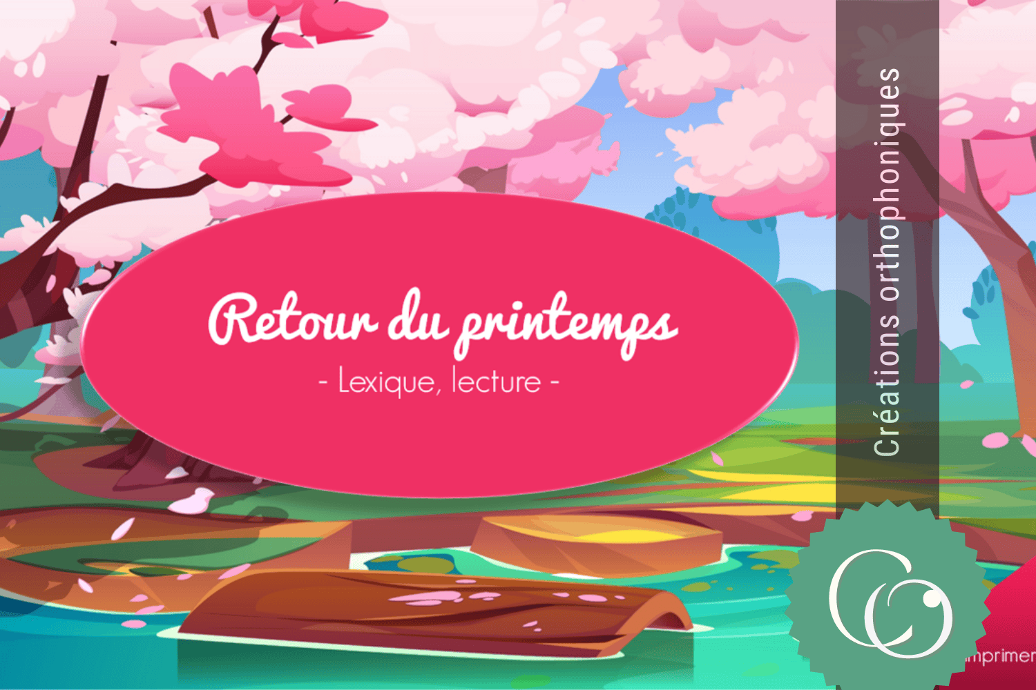 Créations orthophoniques PACKS Pack 5 Printemps ressource orthophonie lexique