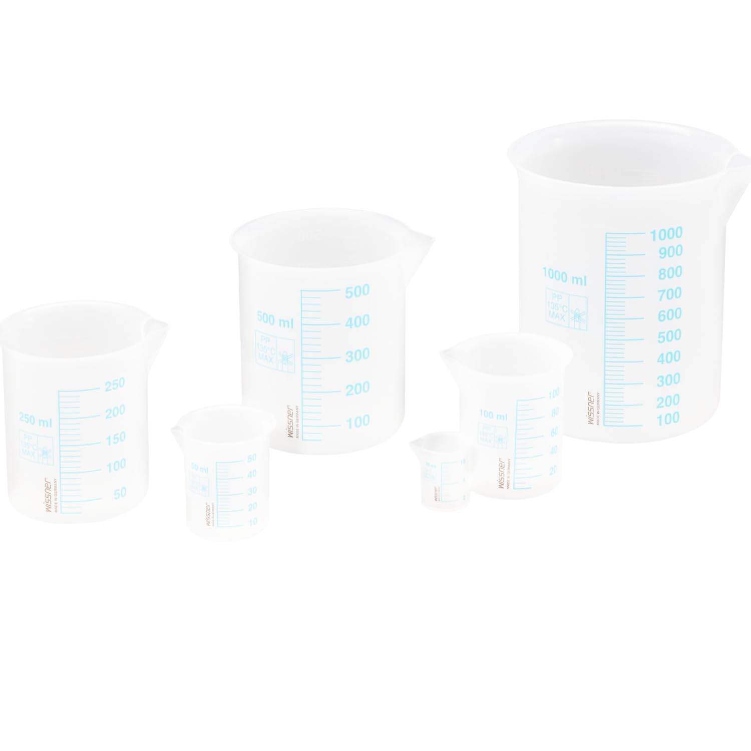 Wissner Größe & Messen set 6 récipients gradués RE-Plastic