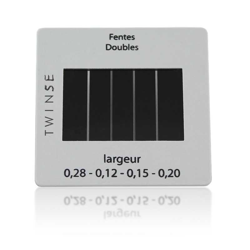 Educaduino Optique diapositive fentes Young largeur variable 50mm
