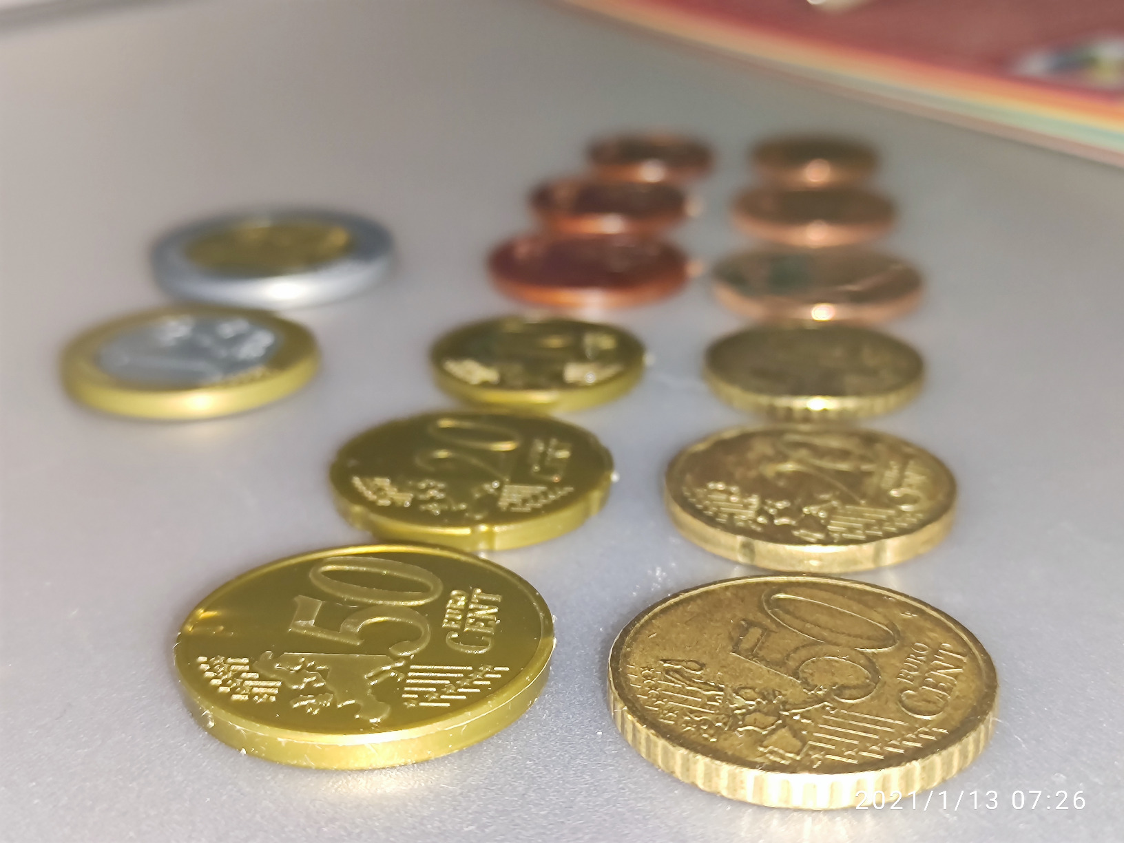 Wissner Lernspiele 080610.000 pièces euros taille réelle lot 50