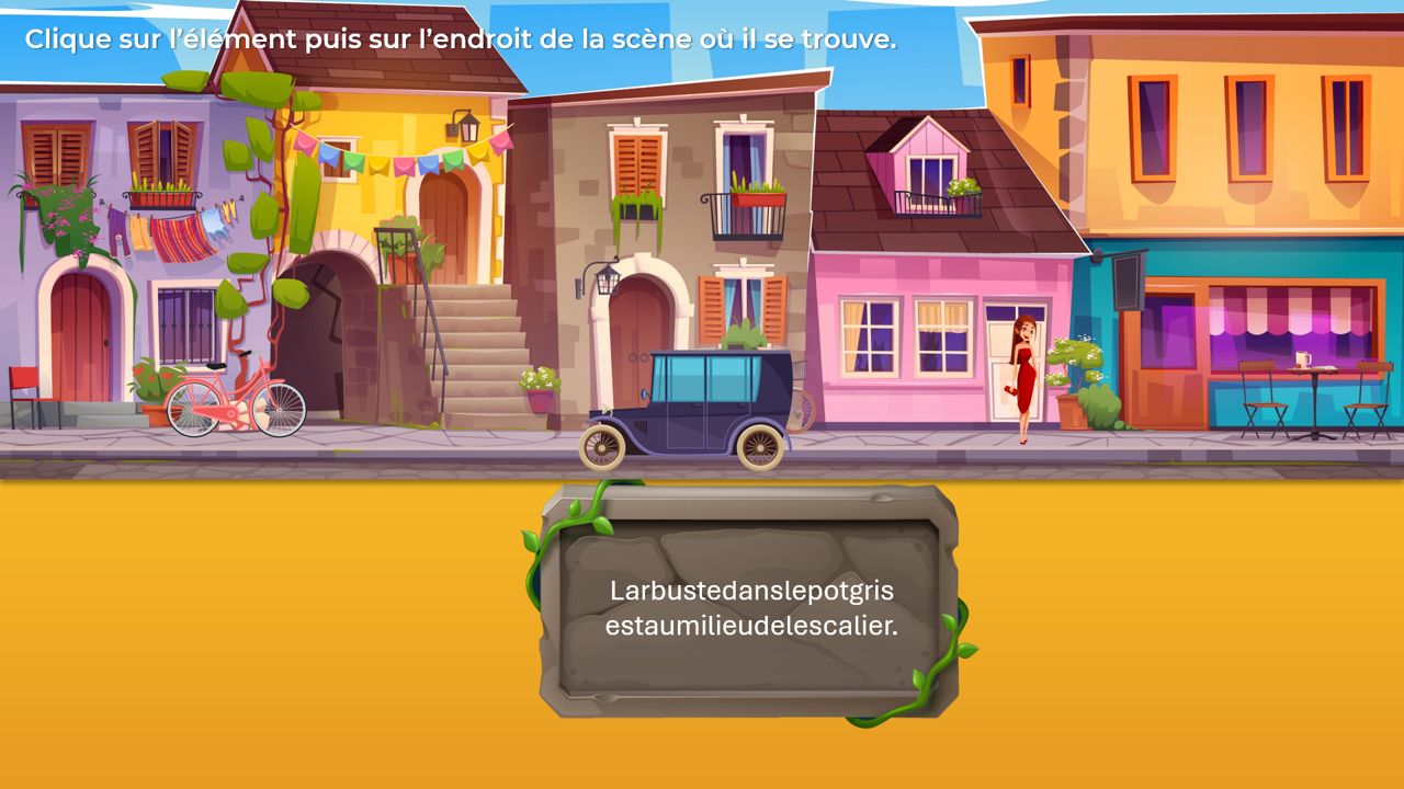 Créations orthophoniques Lecture Il se passe des choses village typique jeu lecture