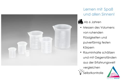 Wissner Größe & Messen Set 6 Gobelets Mesureurs Gradués RE-Plastic