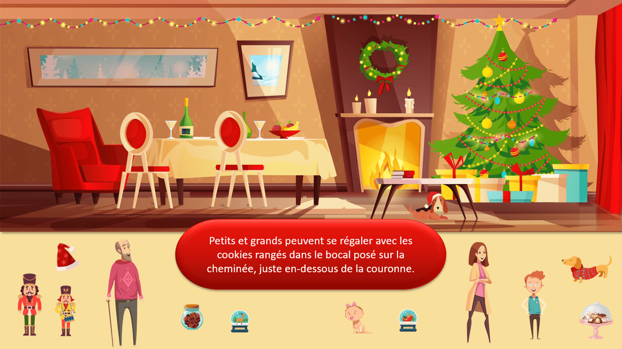 Créations orthophoniques Lecture Il se passe des choses jour de Noël support lecture CP-CE1