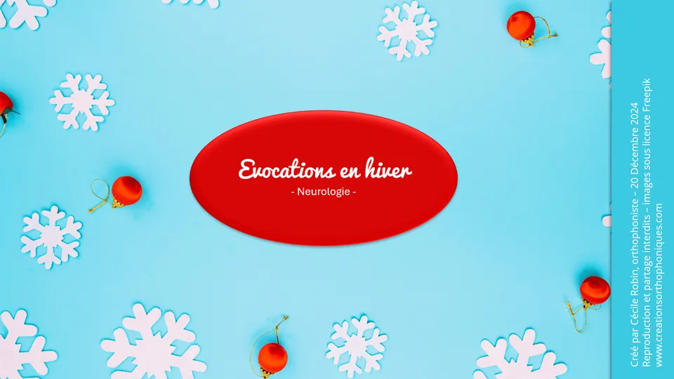 Créations orthophoniques Neuro adulte Evocations en hiver PowerPoint