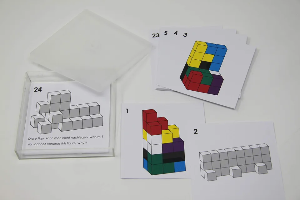 Wissner Lernspiele cartes Soma cube coloré 24 pièces boîte