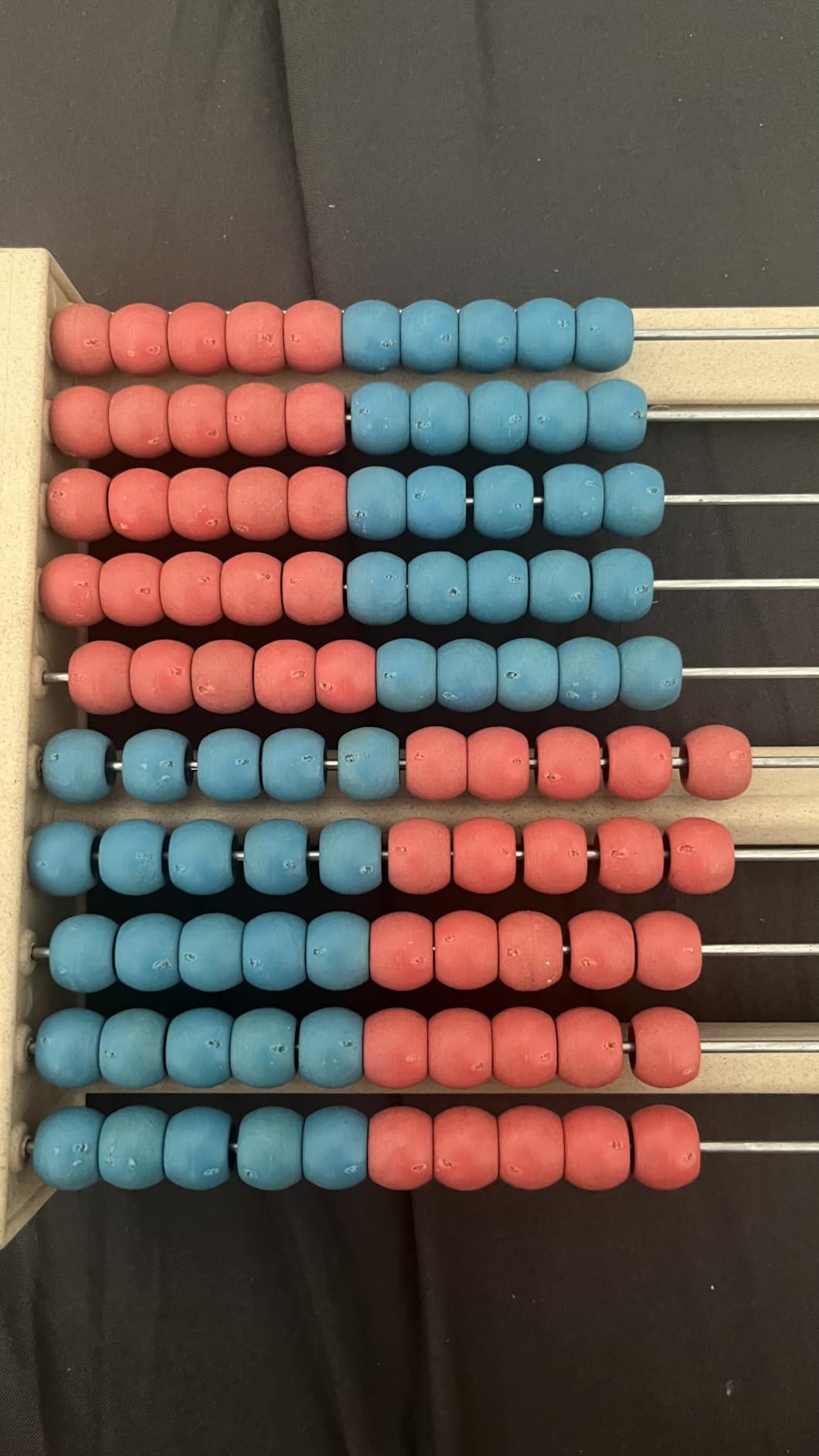Wissner Zahlen & Rechnen boulier 100 boules rouge bleu RE-Wood