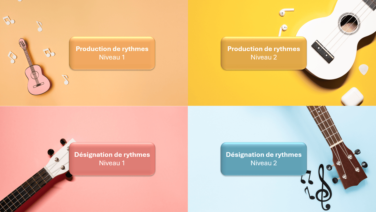 Créations orthophoniques Tous en rythme jeu attention auditive PowerPoint