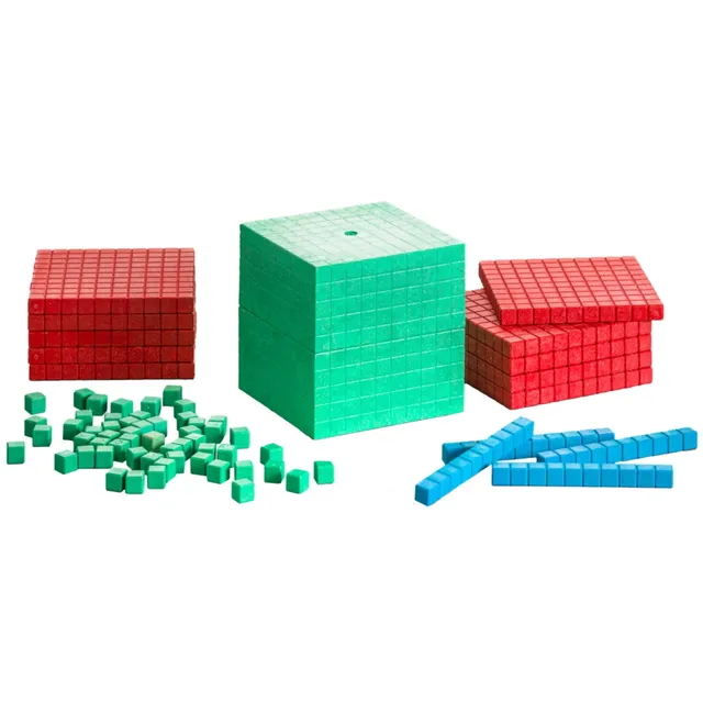 Wissner Montessori Ensemble calcul décimal 121 pcs RE-Wood