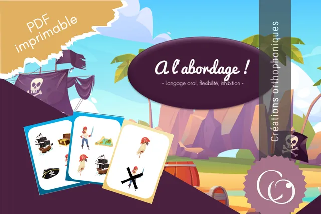 Créations orthophoniques À l'abordage jeu de cartes gratuit langage oral