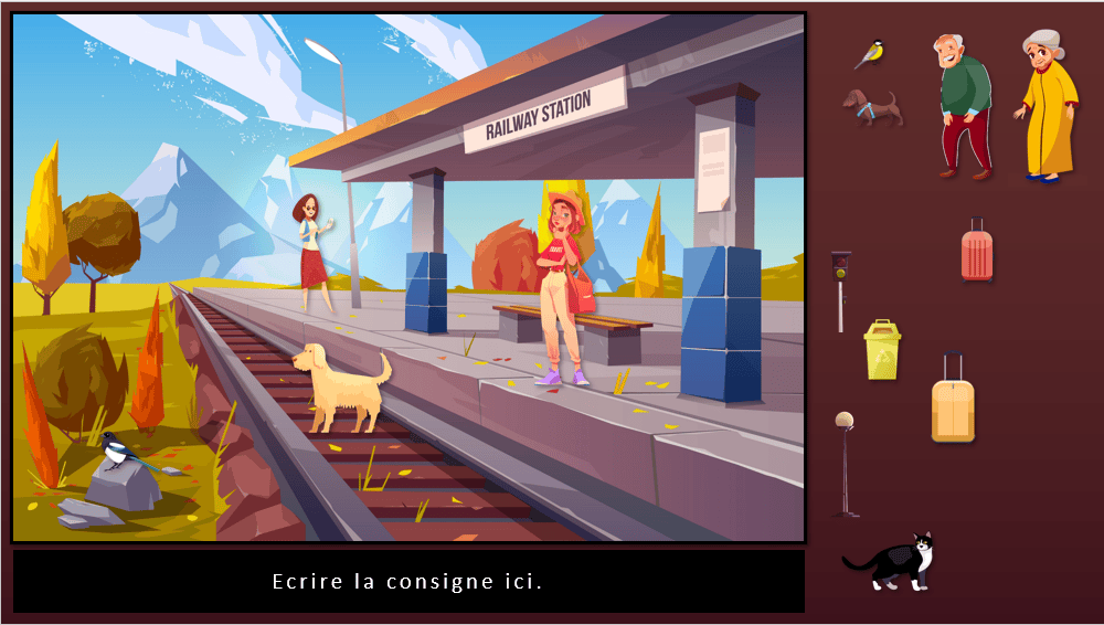 Créations orthophoniques Lecture Vive l'automne scènes gratuit