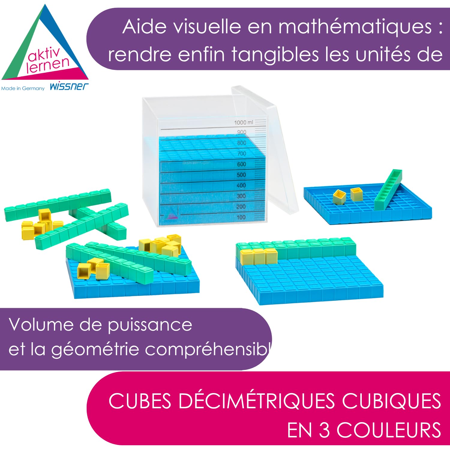 Wissner Zahlen & Rechnen Set calcul décimal RE-Plastic 29 pcs
