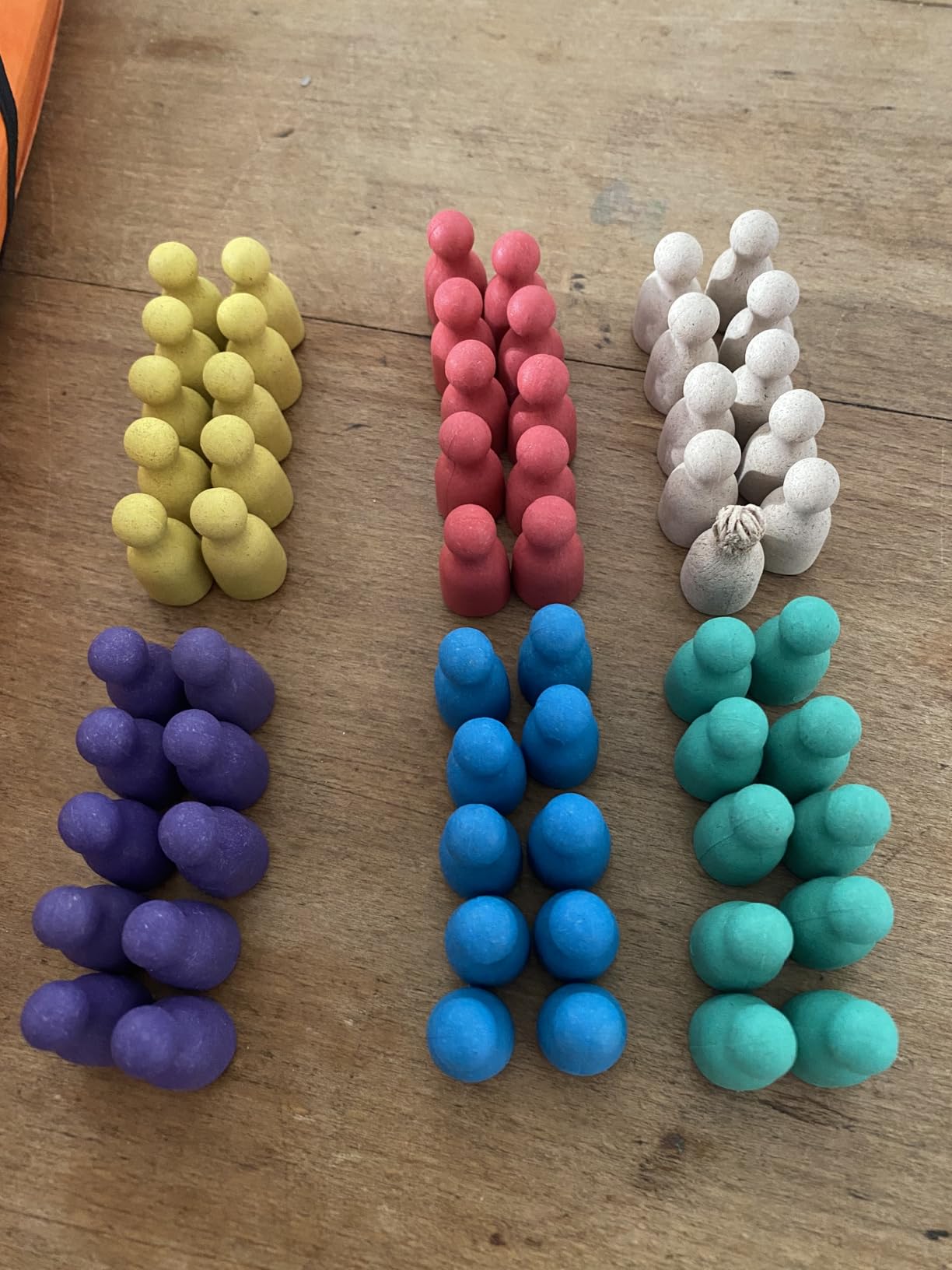Wissner Lernspiele pions halma bois 24 mm lot 60 6 couleurs