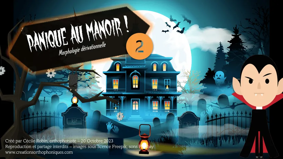 Créations orthophoniques Orthographe Panique au Manoir 2 jeu morphologie