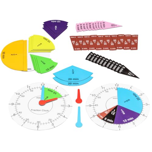 Wissner Zahlen & Rechnen Horloge fractions magnétique