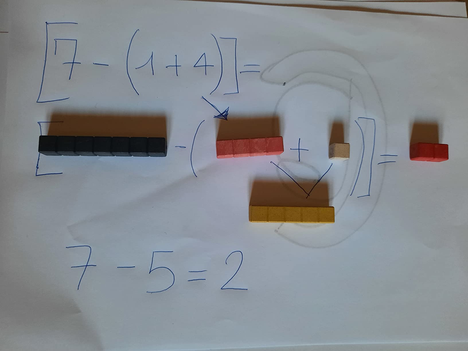 Wissner Zahlen & Rechnen réglettes Cuisenaire 126 pcs RE-Wood