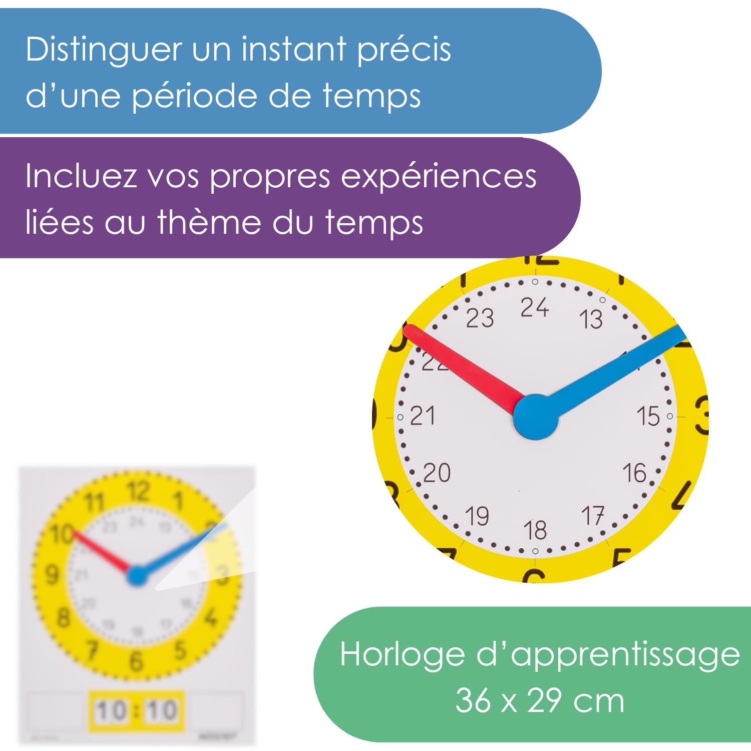 Wissner Größe & Messen Horloge magnétique 36x29 cm chiffres