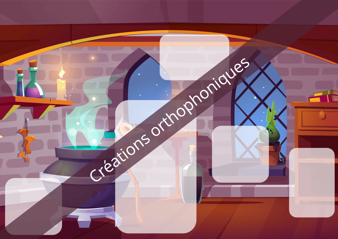 Créations orthophoniques Chez les sorciers scène langage PDF 15 cartes