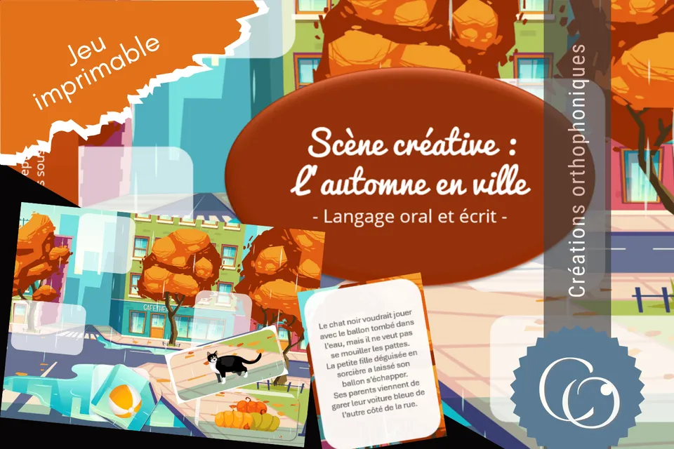 Créations orthophoniques Langage oral Automne ville scène gratuite pdf