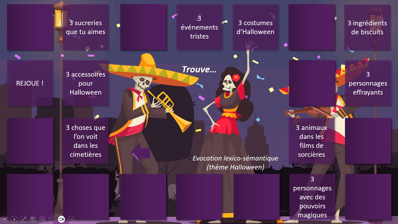Créations orthophoniques Cognition La fête des morts jeu de l’oie calcul