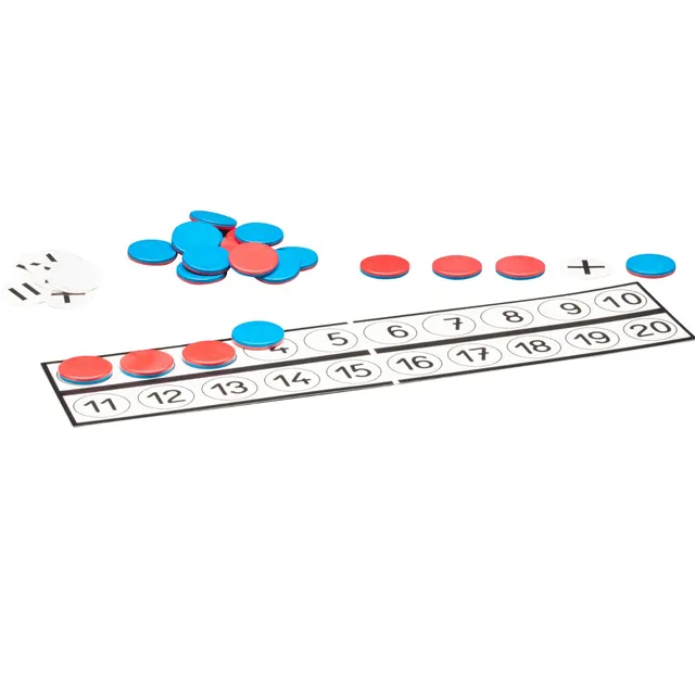 Wissner Zahlen & Rechnen Réglette calcul 20 + 22 jetons