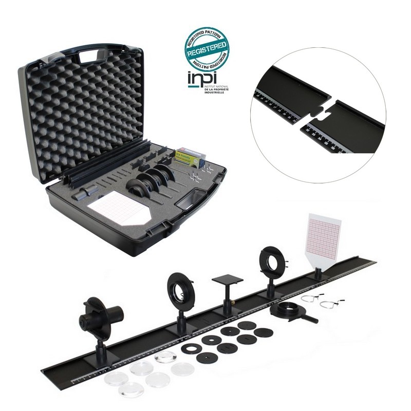Educaduino Optique banc INITIAL LED 6 lentilles 1100 mm