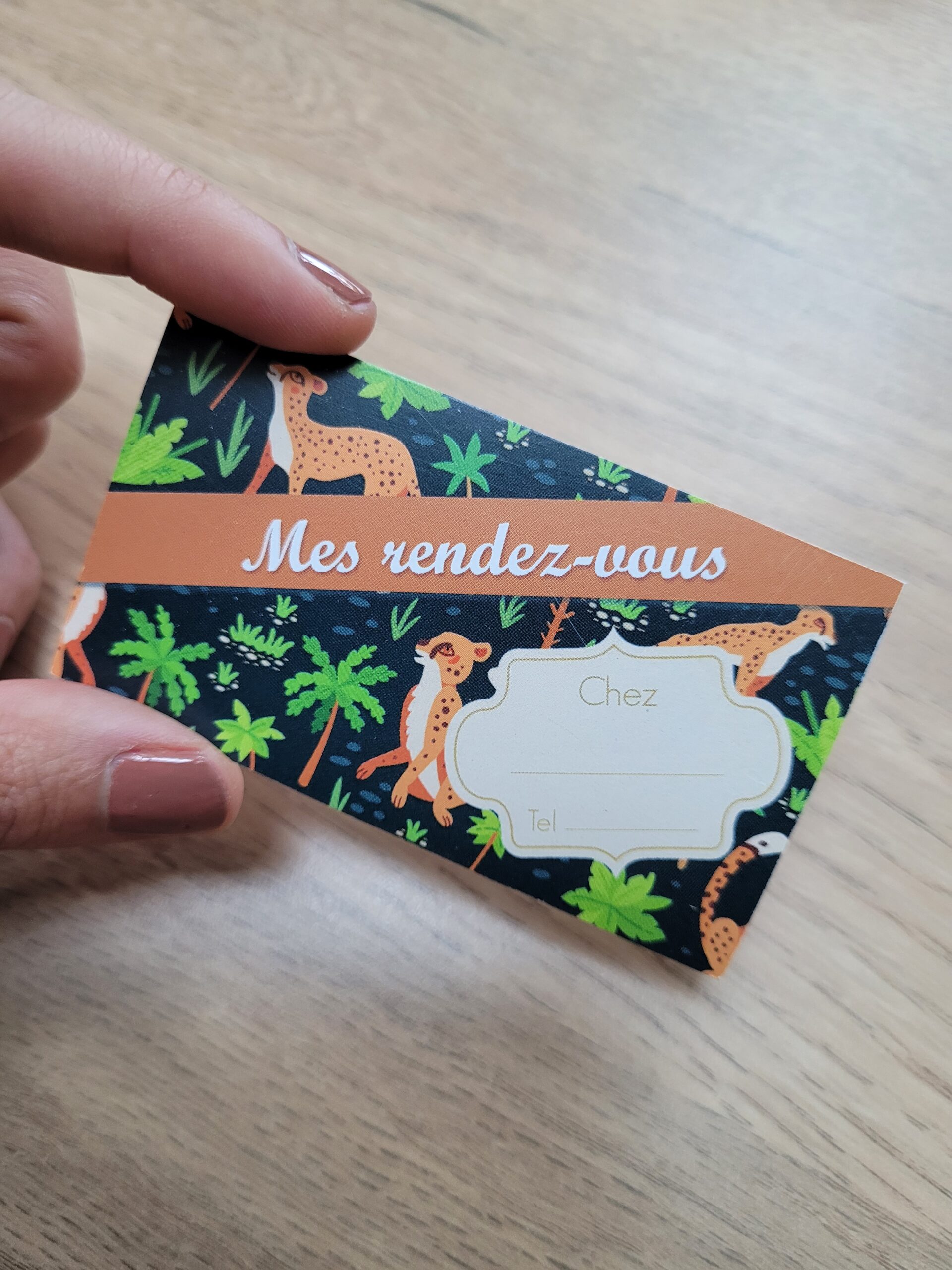 Créations orthophoniques Organisation Cartes Mes rdv lot 50 cartes visite