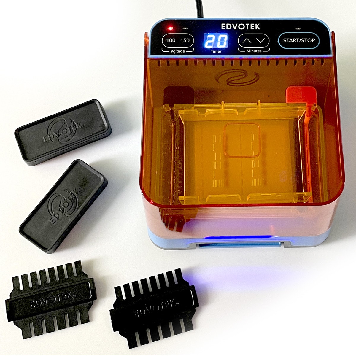 Educaduino Appareils de labo Combiné électrophorèse lumière bleue