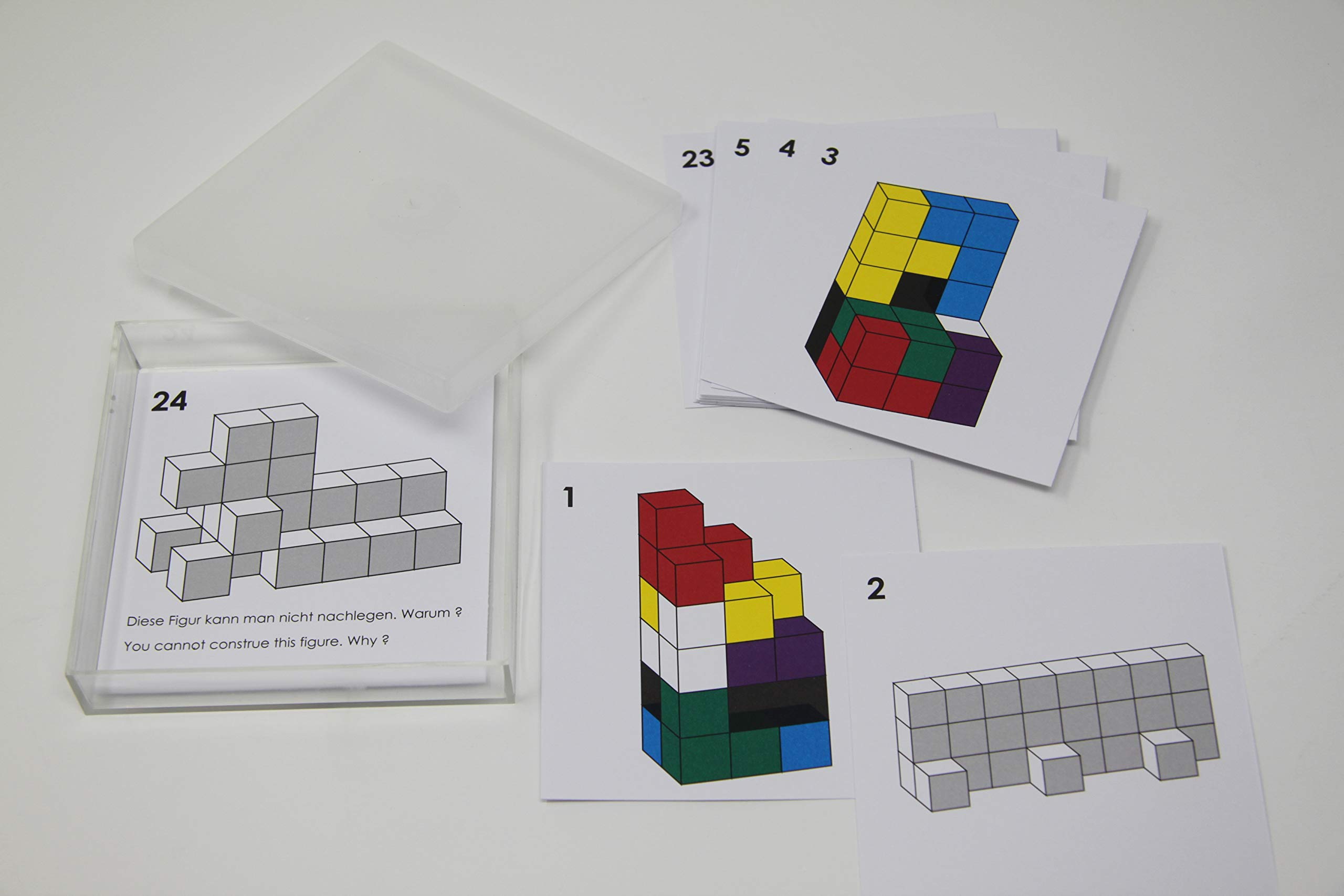 Wissner Lernspiele cartes Soma cube coloré 24 pièces boîte