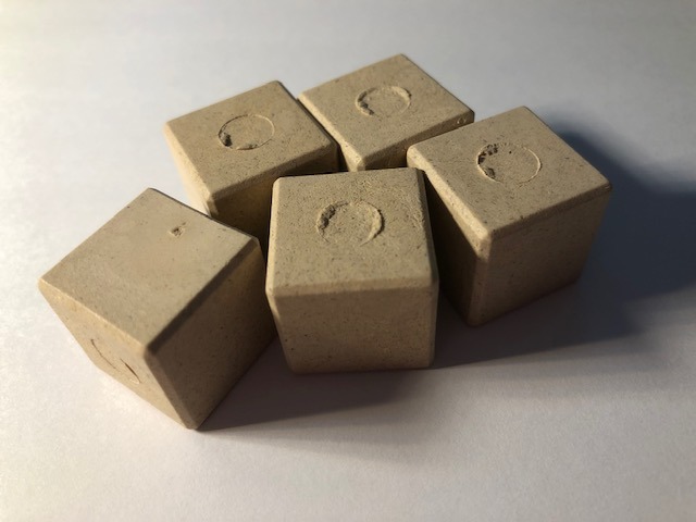 Wissner Raum & Form 150 cubes 2 cm RE-Wood géométrie sac