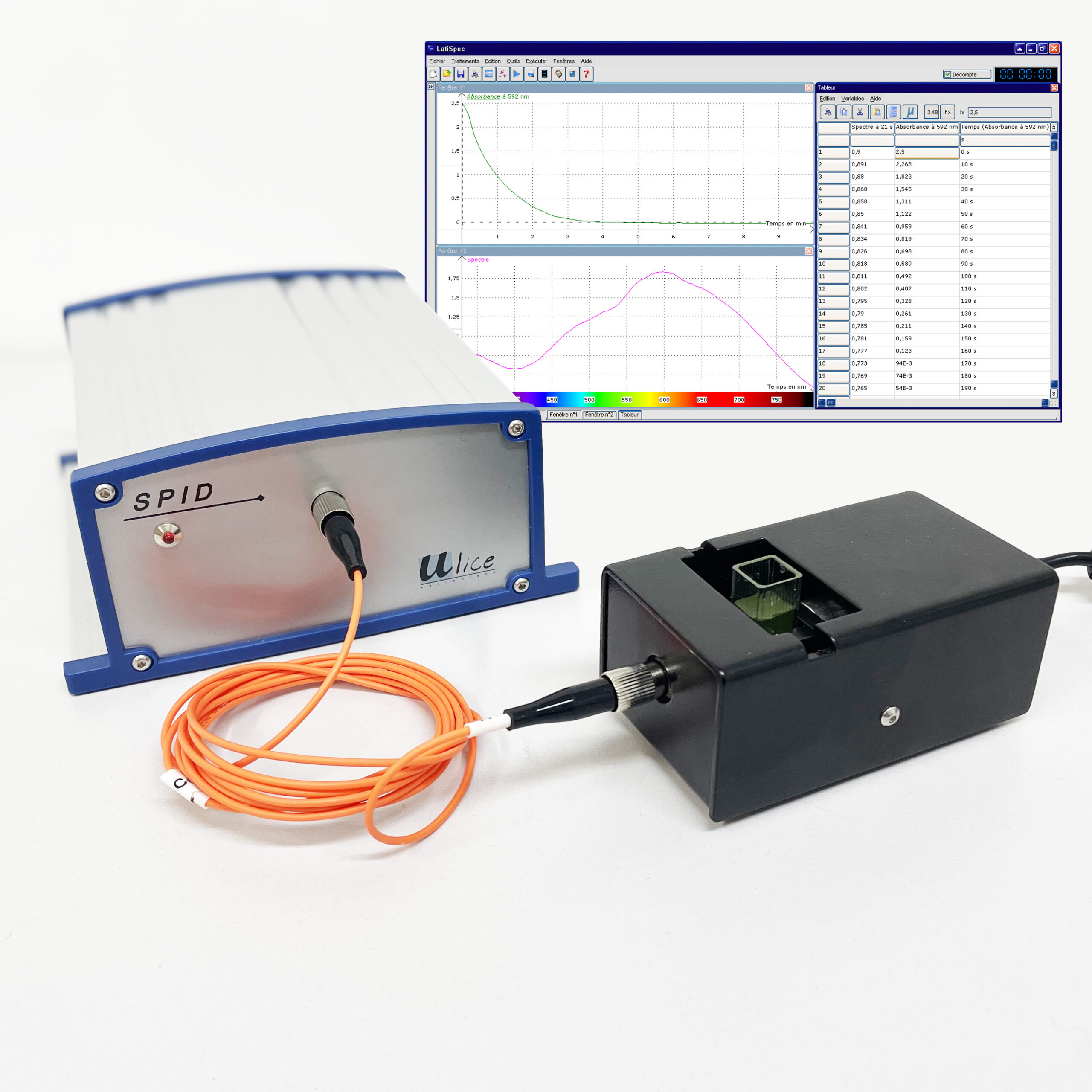 Educaduino Chimie Spectrophotomètre fibre optique 350-900nm