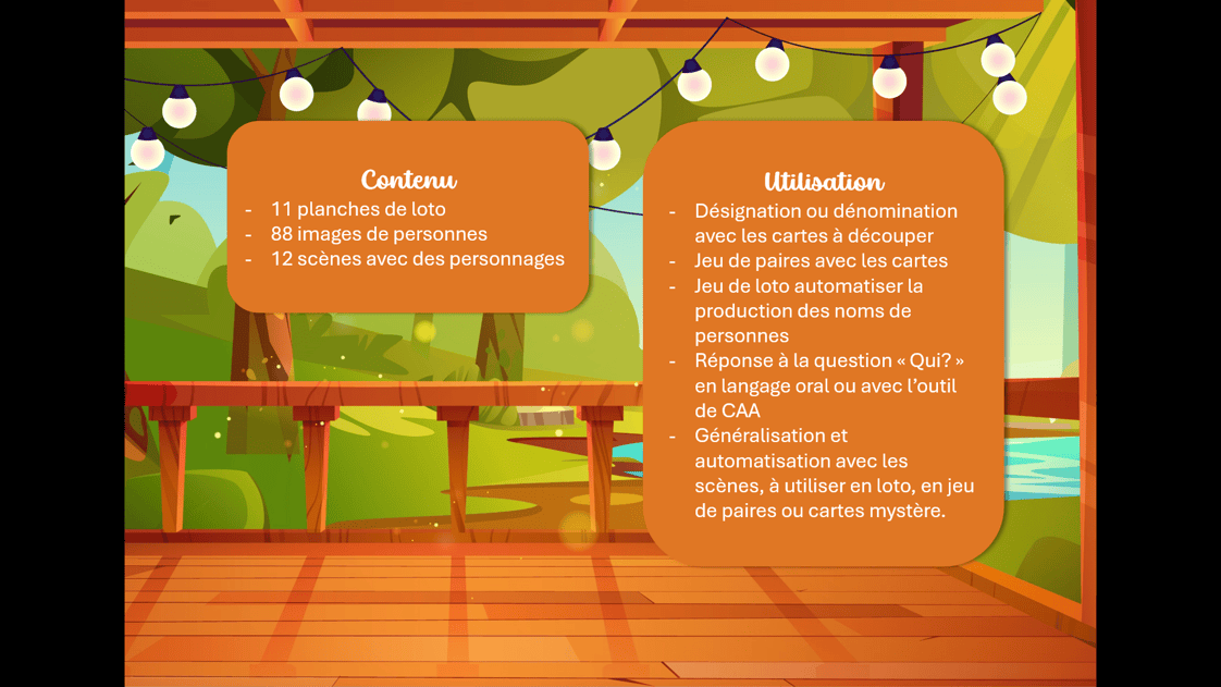 Créations orthophoniques Qui est là jeu langage oral PDF 88 images