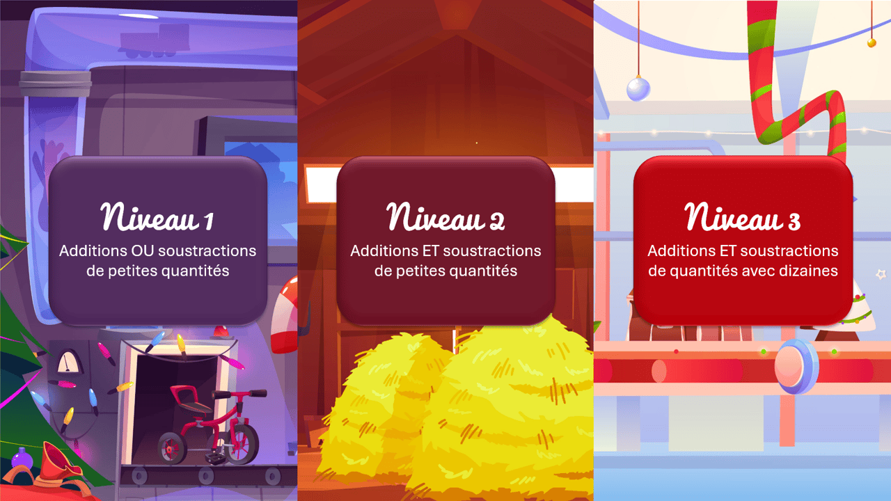 Créations orthophoniques Attention Père Noël jeu quantités Noël