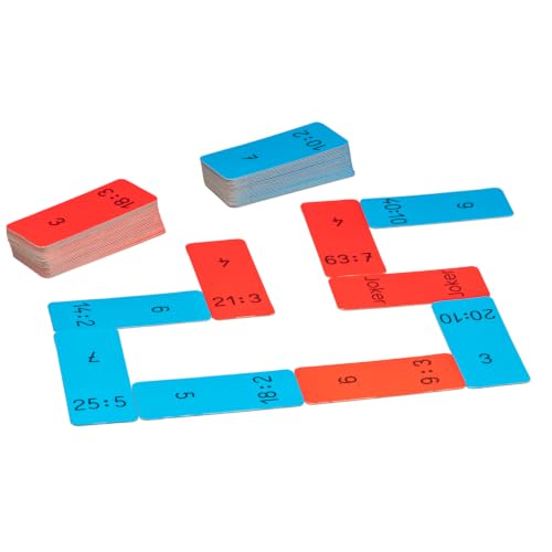 Wissner Lernspiele domino division 100 60 cartes bleues