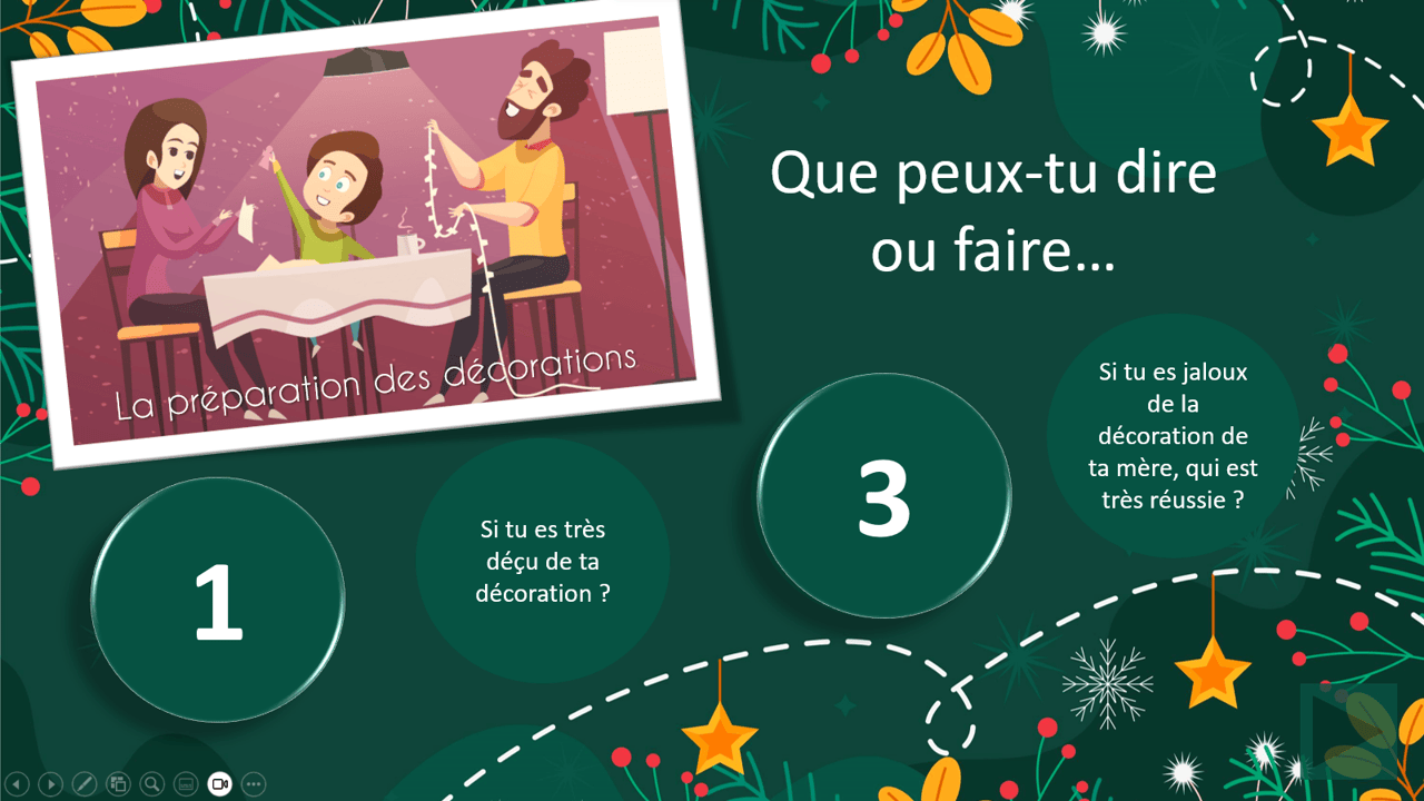 Créations orthophoniques Habiletés sociales Questions sociales diaporama Noël