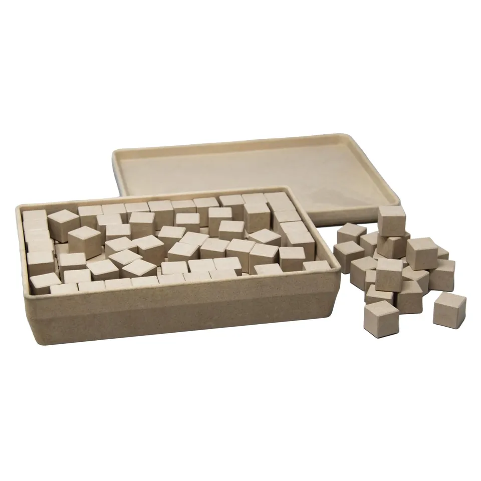 Wissner Raum & Form 150 cubes 2 cm RE-Wood géométrie sac