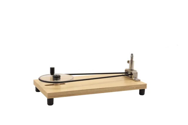 Educaduino Mécanique Moteur manuel plateau bois 40x30 cm tige 6mm