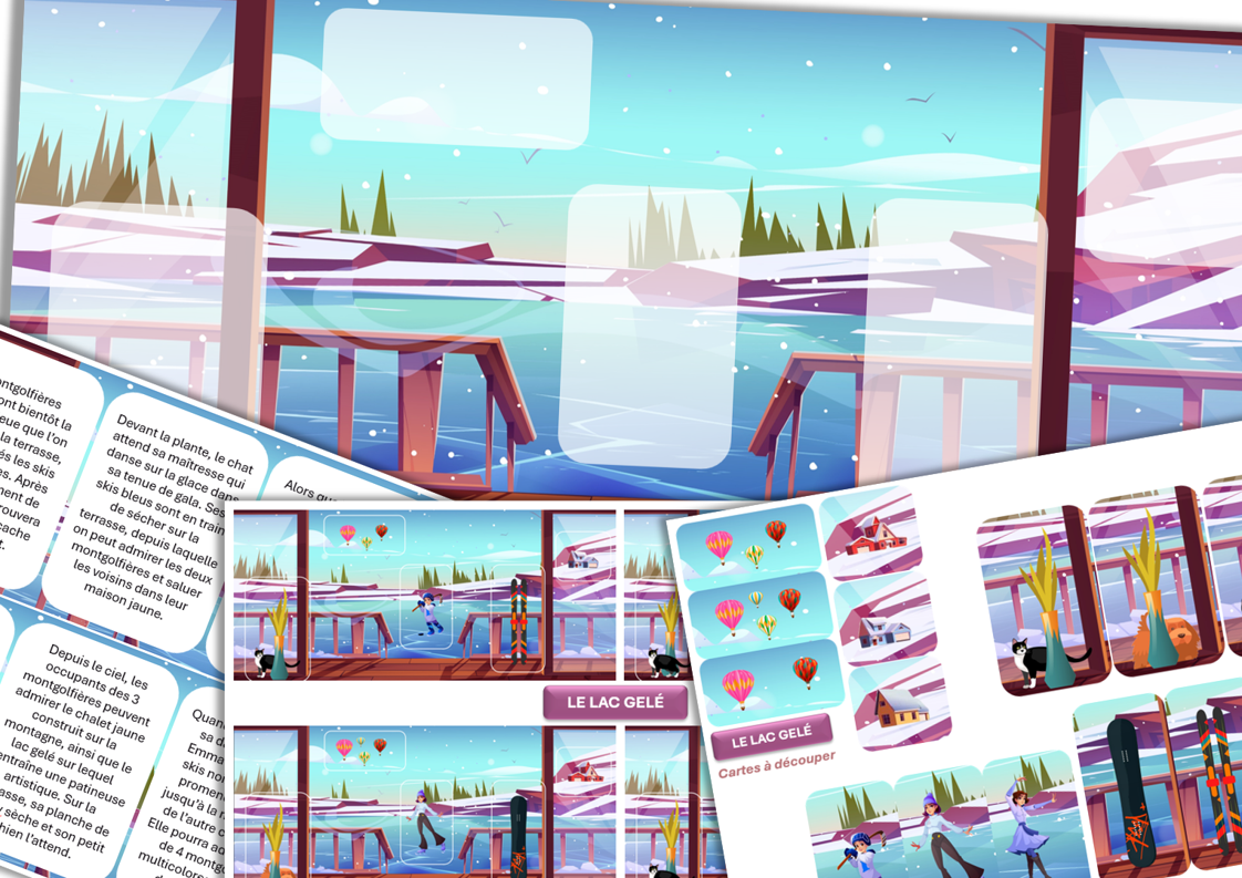 Créations orthophoniques Scène lac gelé support langage hiver PDF