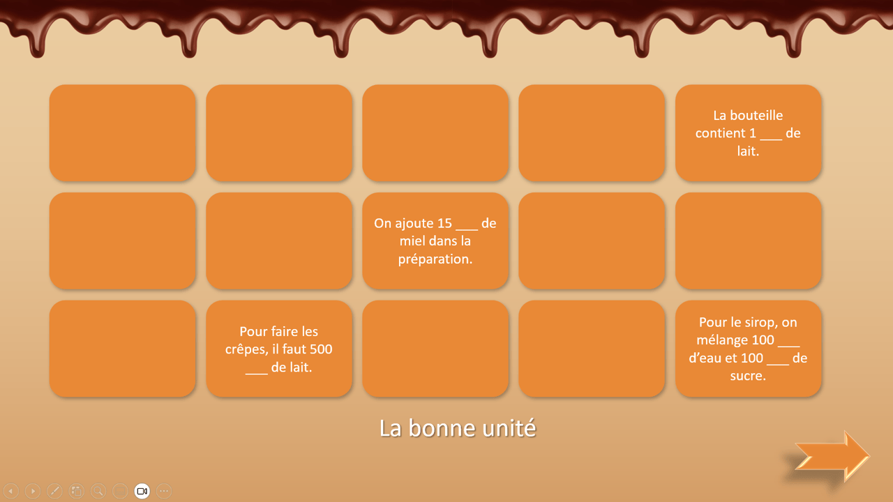 Créations orthophoniques Cognition Course gourmande jeu mesures PowerPoint