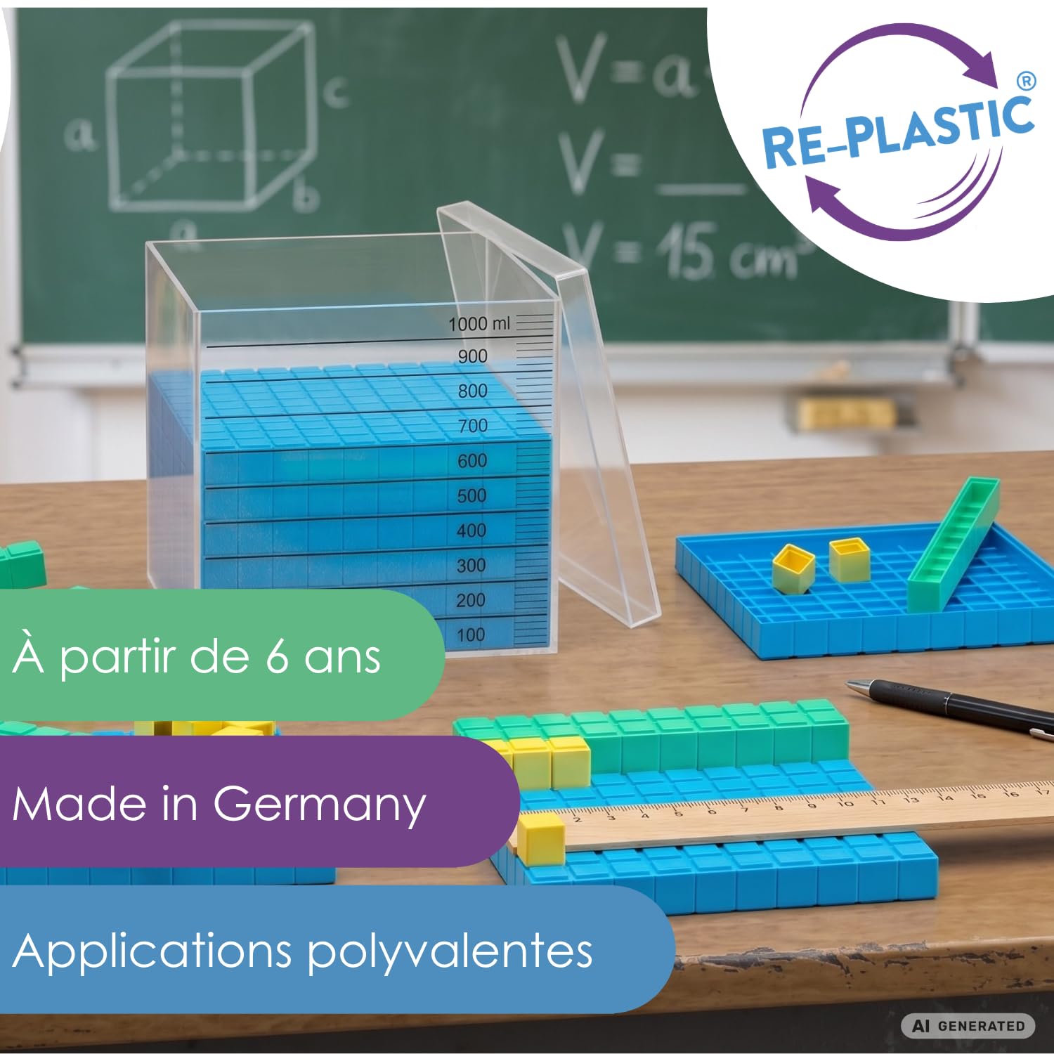 Wissner Zahlen & Rechnen Set calcul décimal RE-Plastic 29 pcs
