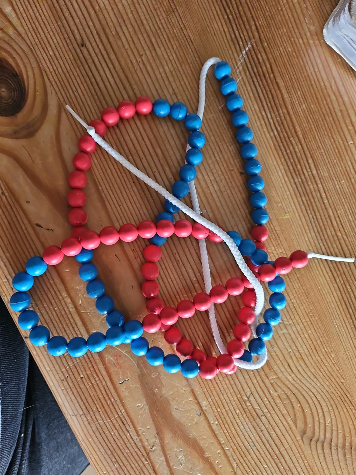 Wissner Zahlen Rechnen chaîne calcul 100 perles 10 mm 150 cm
