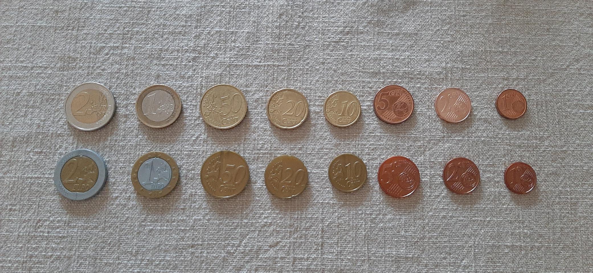 Wissner Lernspiele 080610.000 pièces euros taille réelle lot 50