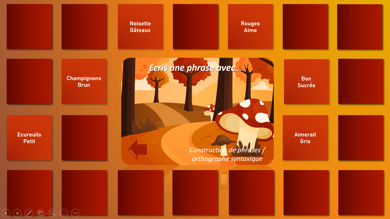 Créations orthophoniques Cognition Balade forêt jeu oie interactif