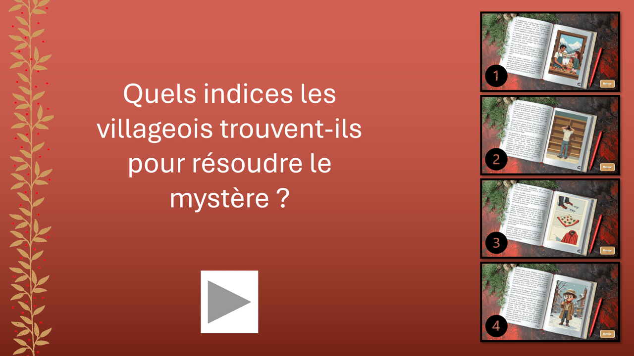 Créations orthophoniques Enquête en hiver exercice compréhension écrite PowerPoint