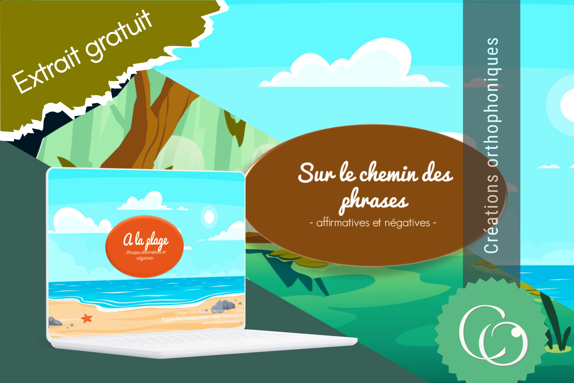 Créations orthophoniques Sur le chemin des phrases jeu syntaxe gratuit