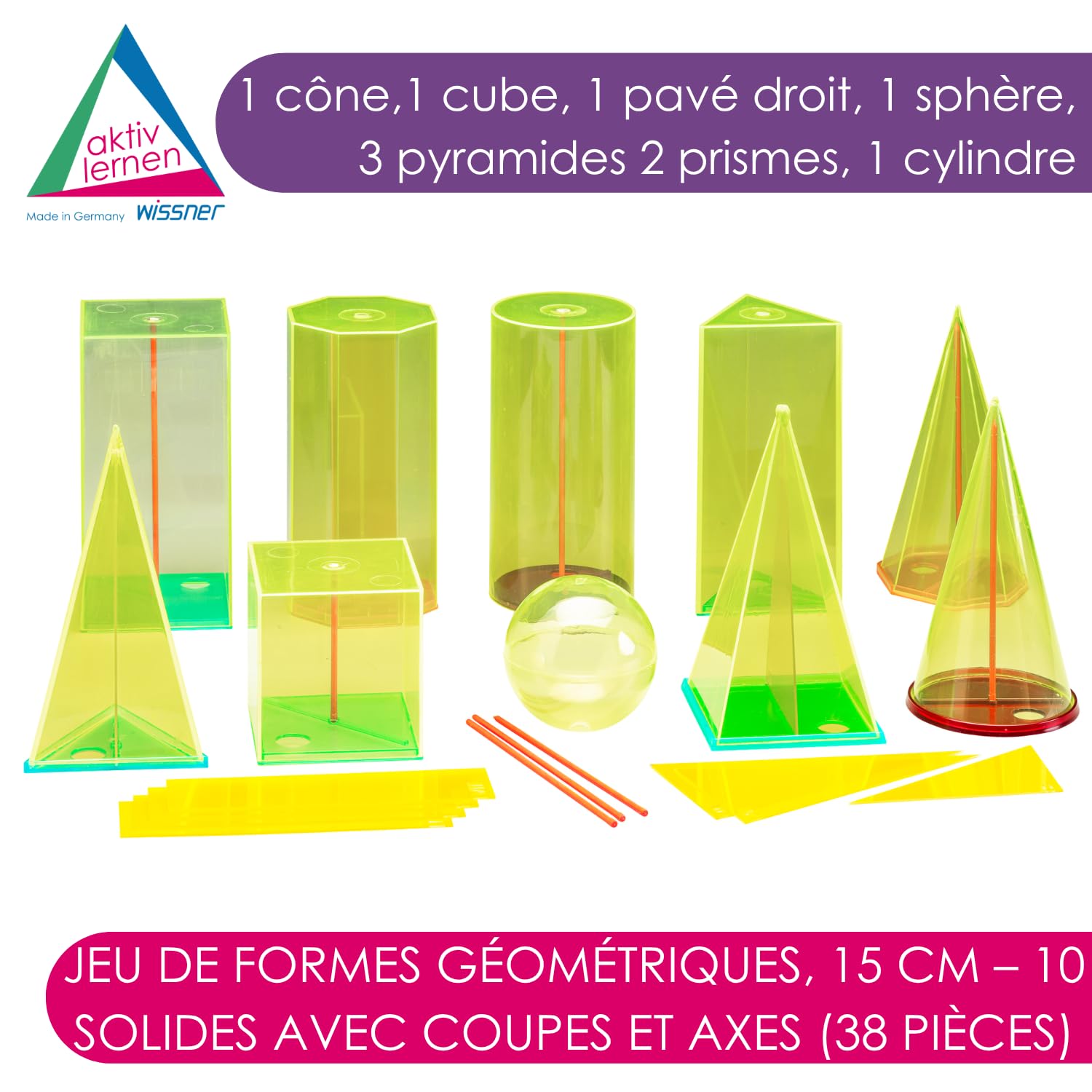Wissner Raum & Form géocorps 15cm 38 pièces RE-Plastic